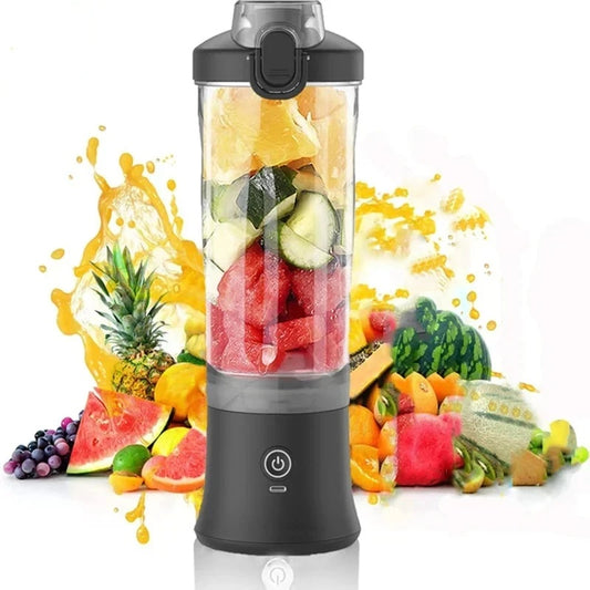 600ML Portable Electric Blender - USB Rechargeable Personal Smoothie Mixer