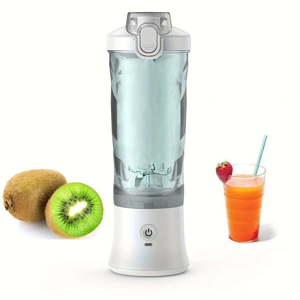 600ML Portable Electric Blender - USB Rechargeable Personal Smoothie Mixer